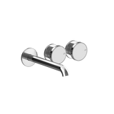 Gessi Origini rubinetto lavabo 3 fori a parete 66090 + 66236